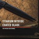 LX352 Founder's Collection Origin Knife Black, Stiletto Blade image number 3
