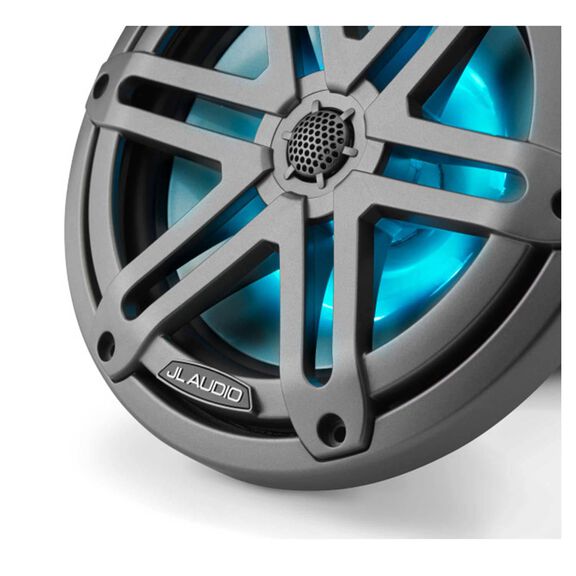 M3-770X-S-Gm-i 7.7" Marine Coaxial Speakers, Gunmetal Sport Grilles with RGB LED Lighting image number 8