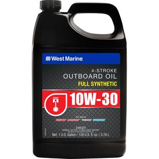 10W-30 4 Stroke Full Synthetic Marine Engine Oil, 1 Gallon