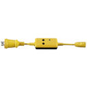 Hubbell Marine Straight GFCI Adapter, 30A 125V to 15A 125V image number 1