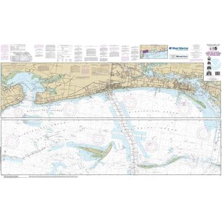 Maptech&reg; NOAA Recreational Waterproof Chart-Intracoastal Waterway Dog Keys Pass to Waveland, 11372