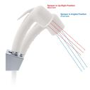 Trinidad 2H External Shower Mixer Small Warm White Sprayer, 6' White Rubber Hose Chrome/Warm White image number 4
