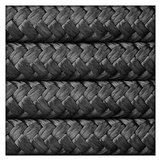 3/8" x 15' Dock Line, Premium Double Braid, Black
