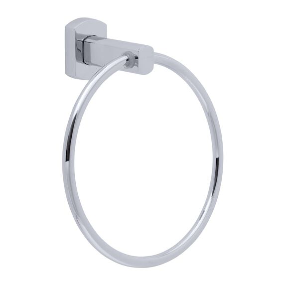 Miah Towel Ring Chrome image number 0
