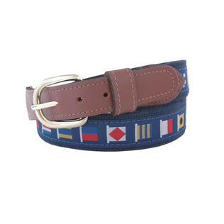 Men's Code Flags Ribbon Belt