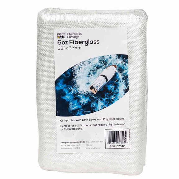 6 oz. 38" Fiberglass Cloth image number 0