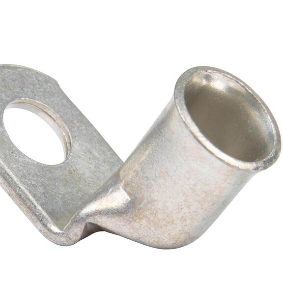2/0 AWG 90 Degree Tinned Copper Lug, 3/8" Stud Size, 2-Pack image number 1