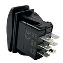 DPDT Contura Switch, (On)/Off/(On) image number 1