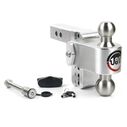 Weigh Safe 180-Degree Adjustable Trailer Hitch, Compatible with 2" Receivers, 4" Drop image number 0