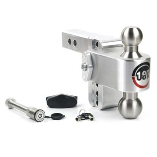 Weigh Safe 180-Degree Adjustable Trailer Hitch, Compatible with 2" Receivers, 4" Drop