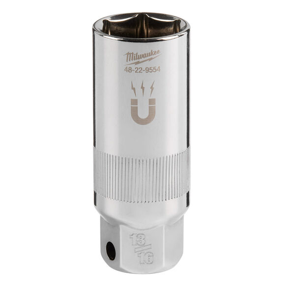 3/8" Drive 13/16" Magnetic Spark Plug Socket image number 0