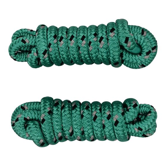 2 pack - SM 1/2" Dock Line Green with Black Tracer - 6 Foot image number 0