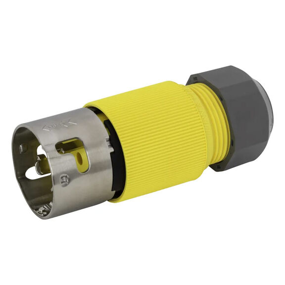 Hubbell Marine Locking Plug, 3P4W, 50A 125/250V, PVC image number 0
