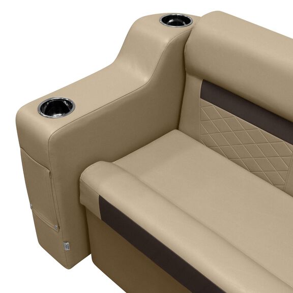 Wise DLX3010-207 DLX Series Pontoon Right Radius Arm Rest - Neutral image number 5