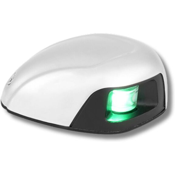 SEAFLO 04 Series Horizontal Mount Starboard Navigation Light Green 12V 1W IP66 316 SS image number 0