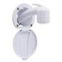 Recessed Shower Arctic White Cup & Lid, Small Arctic White Sprayer No Hook, 10' White Rubber Hose image number 0