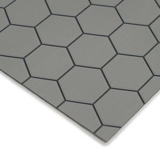 40" x 80" Hexagon Full Sheets, 6mm, Storm Gray/Dark Gray