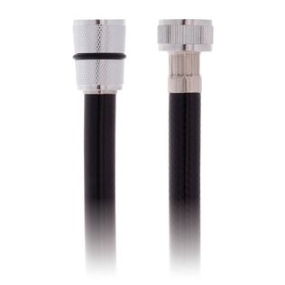 Hose 6' Rubber PVC 1/2" NPS-F + 1/2" NPS-F Black
