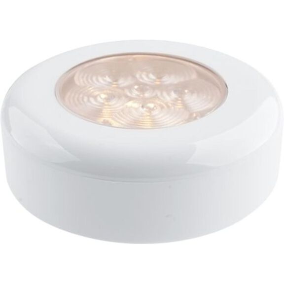 SEAFLO 3" Round LED Ceiling Courtesy Light - Warm White LED, Polycarbonate Housing, 12V image number 0