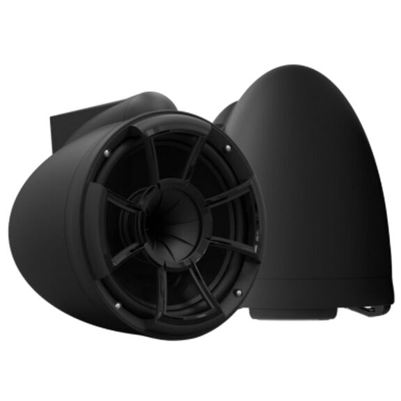 Wet Sounds REV 10 Black Special Edition Revolution Series 10" Matte Black Tower Speakers with X-Mount Surface Mounts (Pair) image number 0