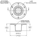 Flush Base for 60mm Column image number 1