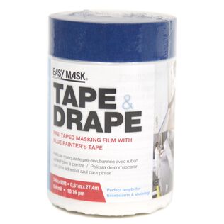 2' x 90' Easy Mask Tape & Drape with 14 Day Blue Tape
