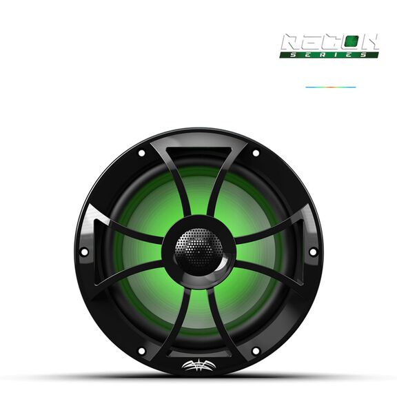 Wet Sounds RECON 8-BG RGB 8-inch High Output Component Style Coaxial Speakers with XS-Black RGB Grilles image number 1