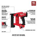 M18 FUEL&trade; 18 Gauge 1/4 in. Narrow Crown Stapler image number 1