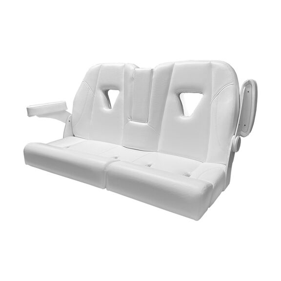 White Boca Bench Seat, 53" image number 0