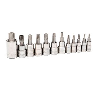 12 Piece Tamper Proof Torx Bit Socket Set