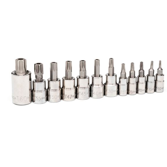 12 Piece Tamper Proof Torx Bit Socket Set image number 0