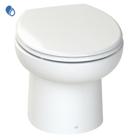 Sanimarin31 Low Profile Automatic Electric Marine Macerting Toilet, Porcelain Bowl, 24 Volt image number 0