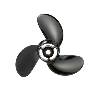 Quicksilver Black Diamond 3-Blade Aluminum Propeller, 8.7" Diameter x 5" Pitch, Right Hand Rotation