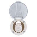Recessed Shower Warm White Cup with Stainless Steel Lid, Small Warm White Sprayer, 6' Stainless Steel Hose image number 5