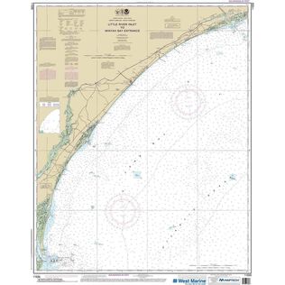 Maptech&reg; NOAA Recreational Waterproof Chart-Little River lnlet to Winyah Bay Entrance, 11535