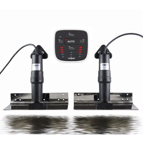 Stainless Steel Electric Trim Tab Kit, ALC-1 Automatic Leveling Control, 4LX12W Tab image number 0