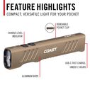 Slayer Pro Rechargeable 1150 Lumen Flashlight, Dune image number 3