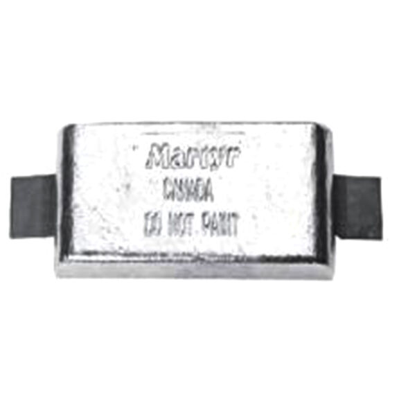 Zinc Hull Anode w/Aluminum Straps- 6"L x 3 1/2"W x 1" thickness (W) image number 0