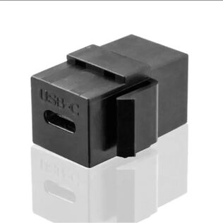 Vimar VM-KEYSTONE-C-B RJ45 Keystone Adapter with Dust Cap, Black