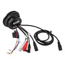 Marine Waterproof Universal Bluetooth Streaming Audio Receiver with Controller and Microphone image number 5