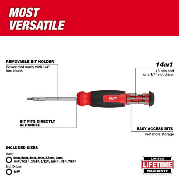 14-in-1 Hex Multi-Bit Screwdriver image number 3