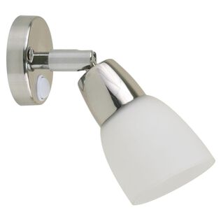 41365P Stainless LED Reading Light with Glass Shade