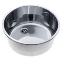 Cylinder Sink Ultra-Mirror Finish, 304 Stainless Steel, 2" Drain, SoundKOTE image number 0