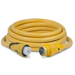 Marinco 25 Foot EEL Shore Power Cord Set, 50 Amp, 125/250V, Yellow