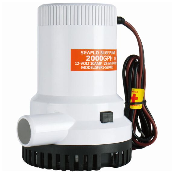 SEAFLO 01-Series 2000 GPH 24V Submersible Bilge Pump image number 0