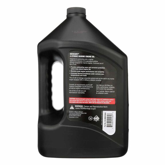 Mercury 10W-30 4-Stroke Mineral Marine Engine Oil, 1 Gallon image number 1