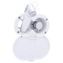Aidack Transom Shower Hot/Cold Mixer, Arctic White Cup & Lid, Hammer-Head Arctic White Sprayer, 6' White Rubber Hose, Chrome Aidack Handle image number 0
