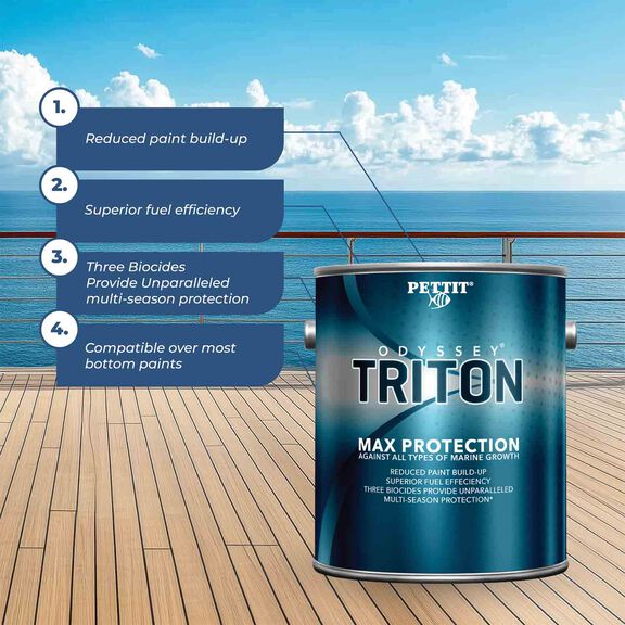 Odyssey Triton Antifouling Paint, Black, Gallon image number 4