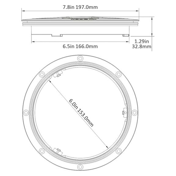 6 Inch Round Deck Hatch - Black image number 1