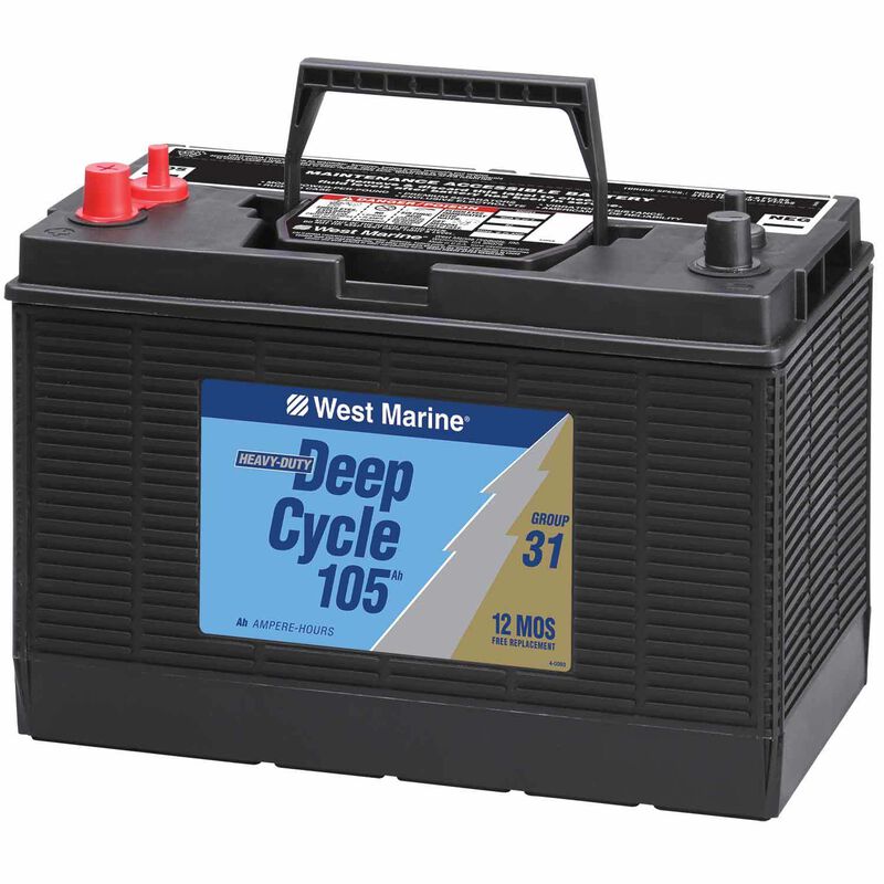West Marine deep cycle battery.